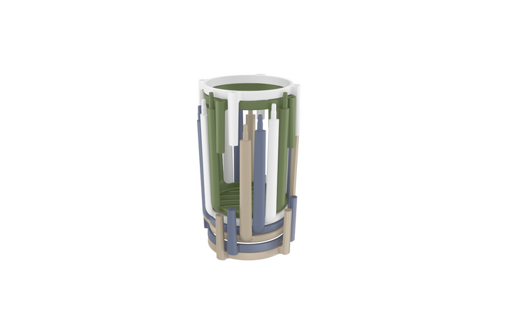 Benjamin Barstool 65 White