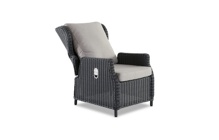 Rosslyn Reclining Lounge Chair Charcoal