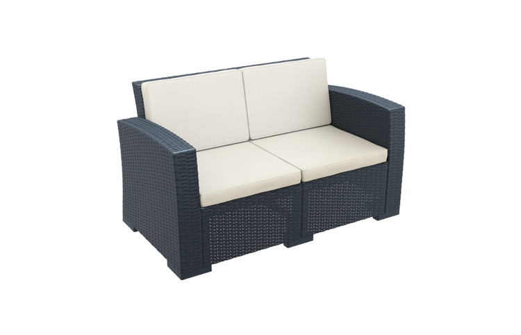 Wairuna 2 Seater Sofa Dark Grey